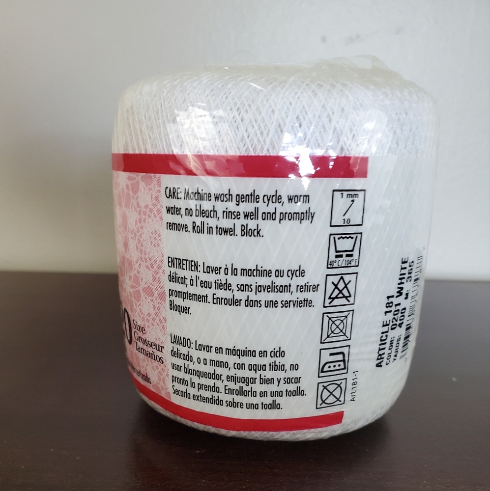 Aunt Lydia's Fine Crochet Thread Size 20 ~ Brand New 100% Mercerized Cotton - Picture 3 of 7
